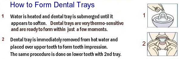 people have used our thermo moldable trays with excellent results